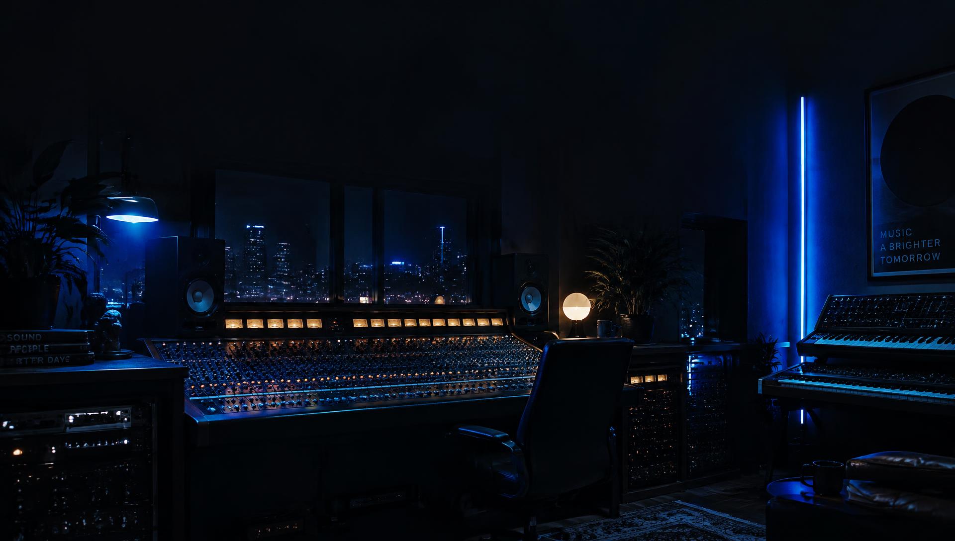 PAKZ studio at night
